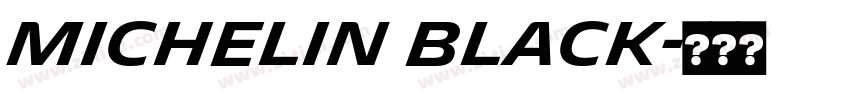 Michelin Black字体转换